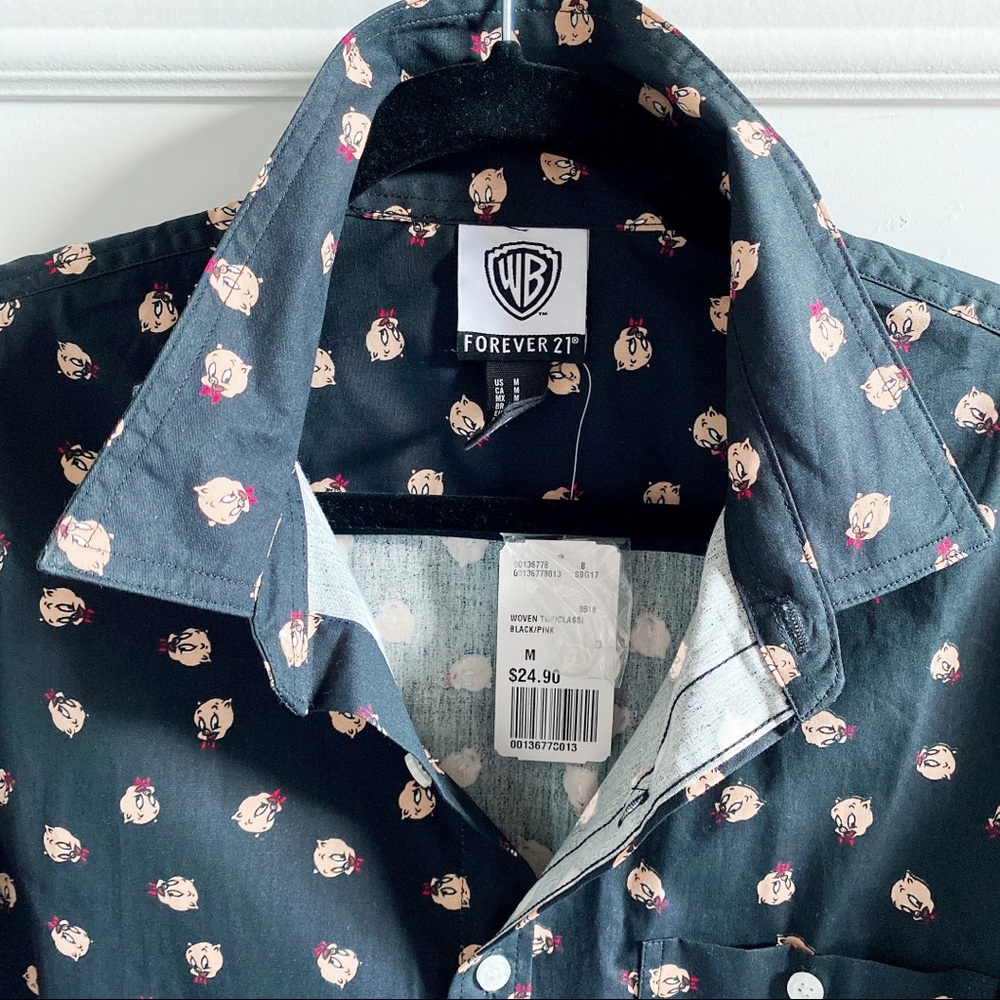 WB X forever 21 mens woven top/classic shirt